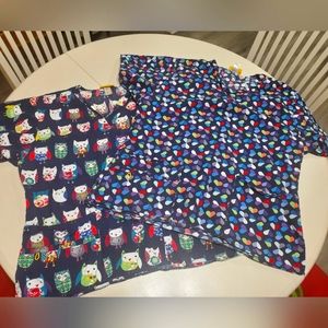 Set of wonderwink scrub tops